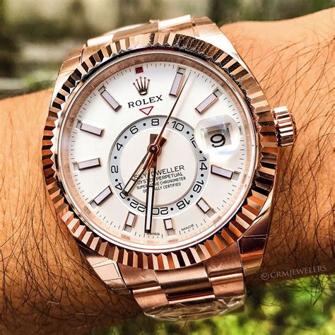 rolex sky dweller oro rosa|rolex rose gold sky dweller.